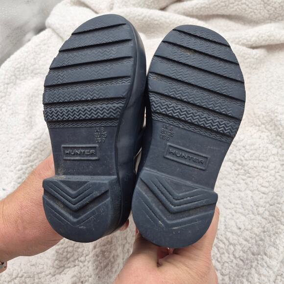 Hunter Waterproof Rain Boot Blue KIDS size 9 - Picture 6 of 7